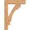 Ekena Millwork Merced Block Smooth Bracket w/ Offset Brace, Western Red Cedar, 5 1/2"W x 20"D x 28"H BKT0604X20X28MRC05SWR - alternate 3